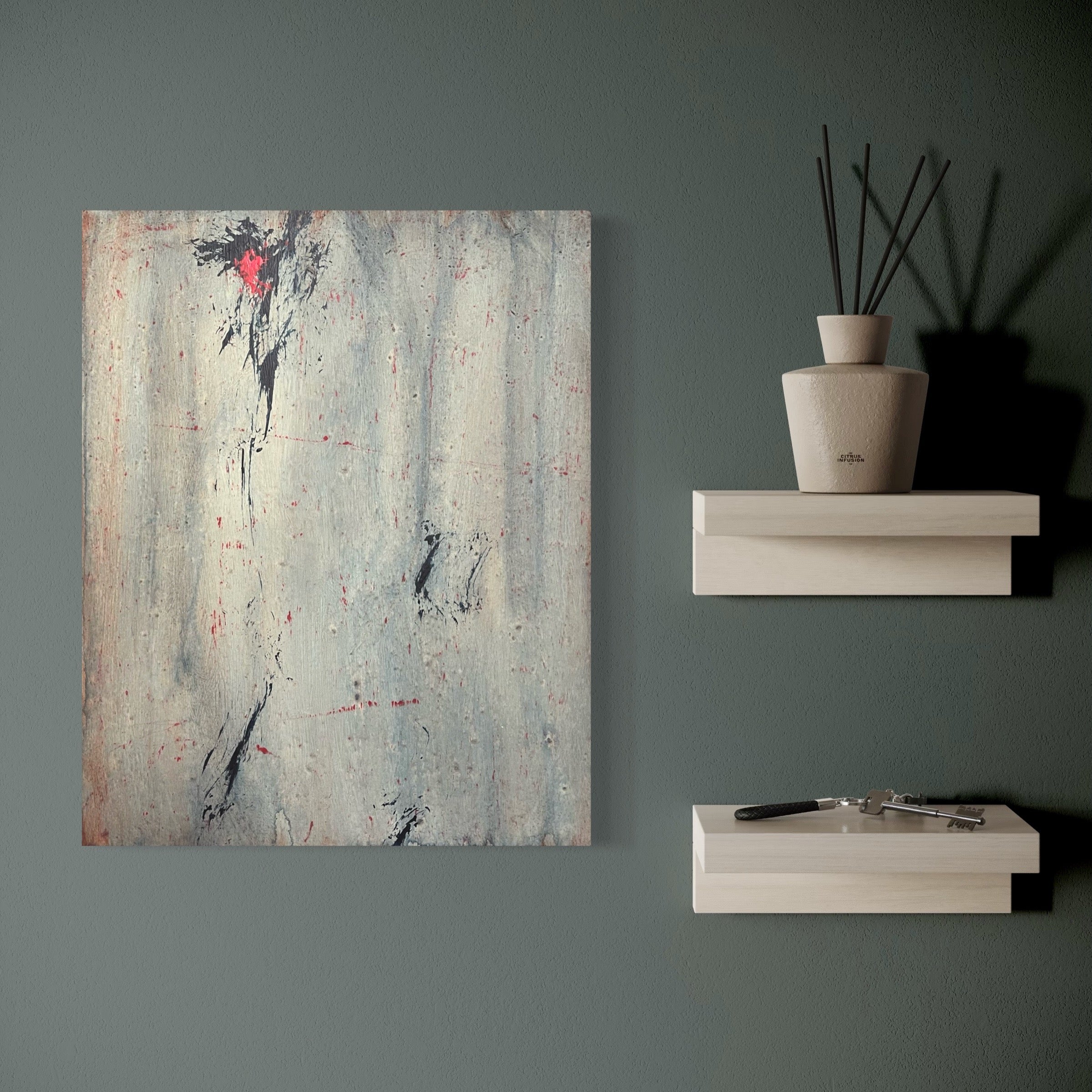 Absences V <br> 50 x 40 x 3 cm, 2026<br> €1710