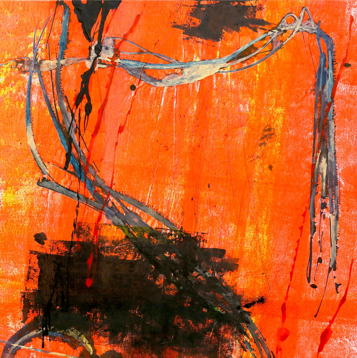 Invitation II (SOLD) <br> 40 x 40 x 3 cm