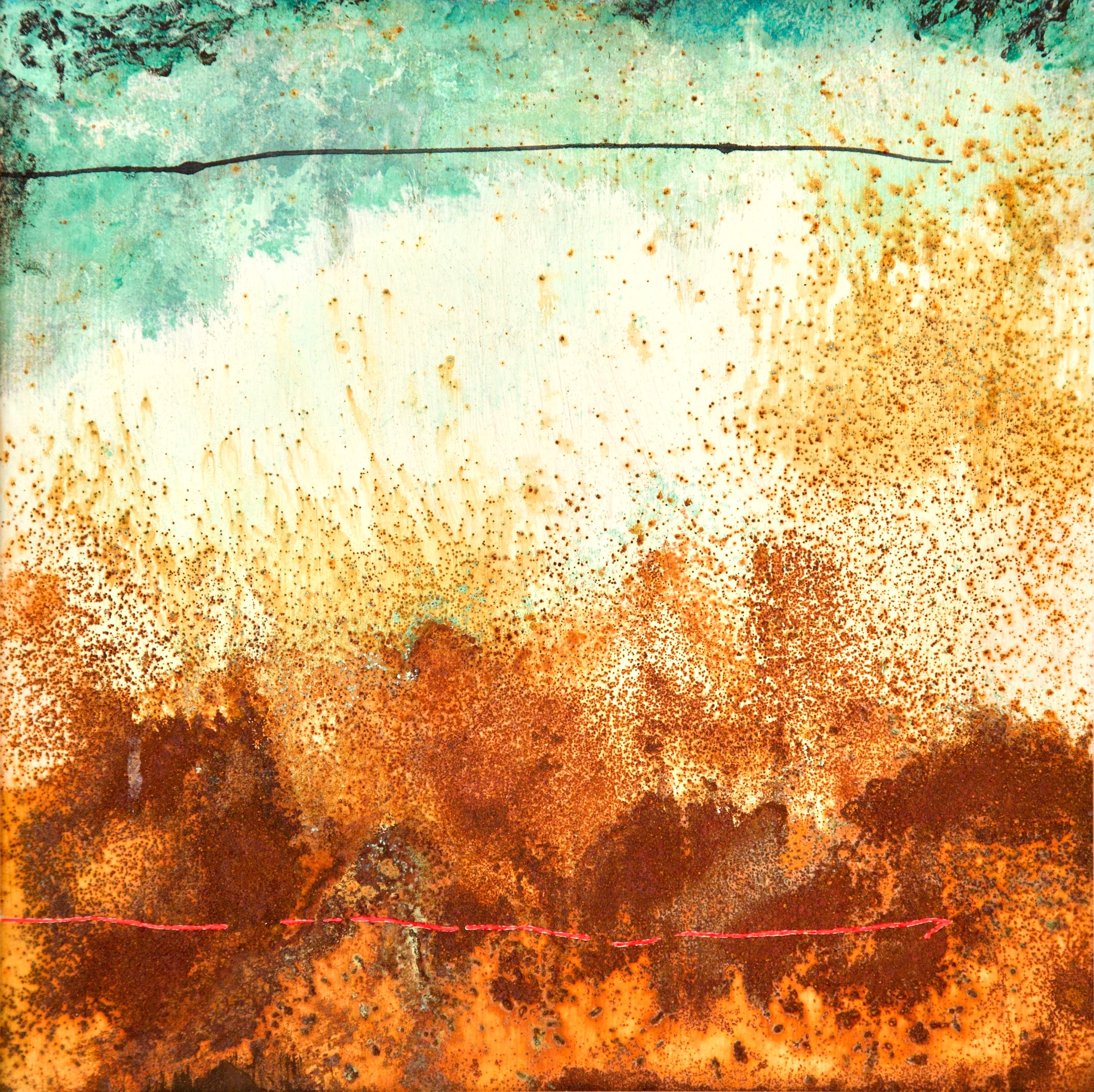 Iron Rust VII (SOLD) <br> 30 x 30 x 3 cm