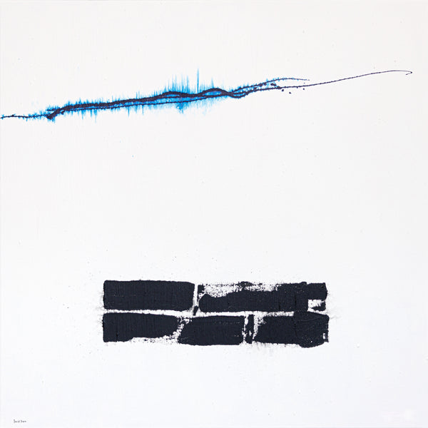 Slowing Fields II. Abstract painting, SLOWING FIELDS series, 80 x 80 x ...