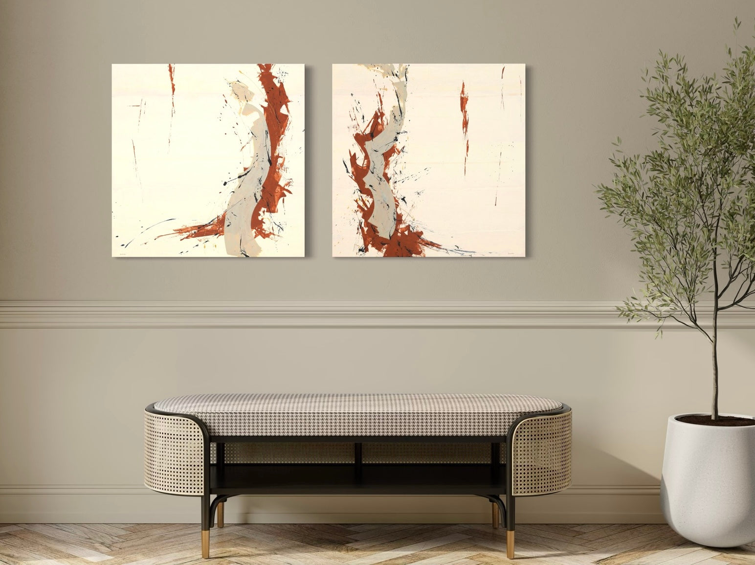 Presences III <br> 70 x 70 x 3 cm, 2026 <br> €2660