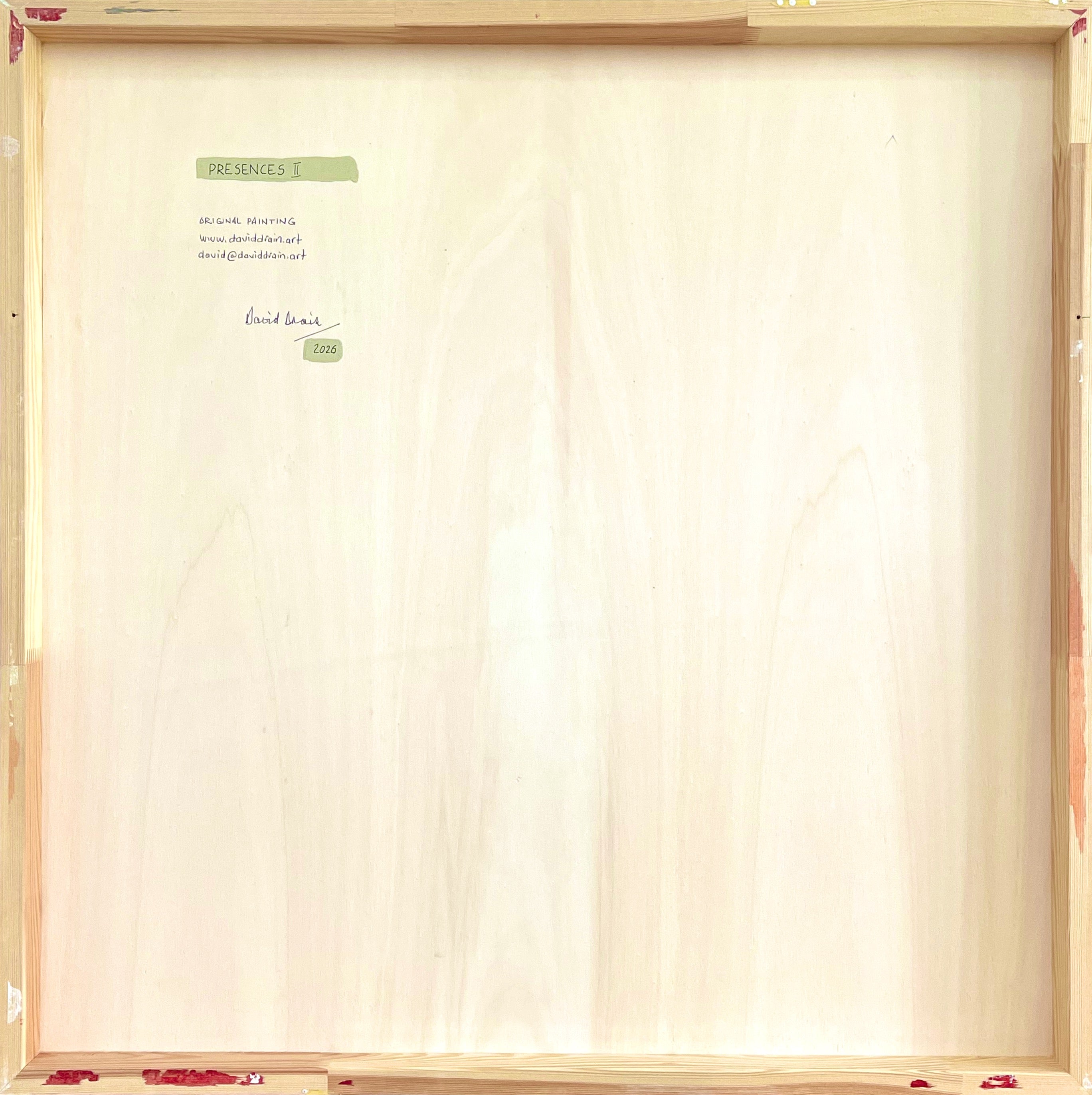 Presences II <br> 70 x 70 x 3 cm, 2026<br> €2660